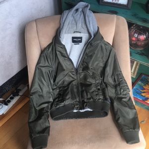 Obey army green jacket and hoodie